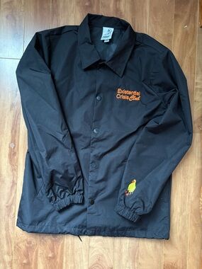 Pony Black Jacket with White Logo Tag